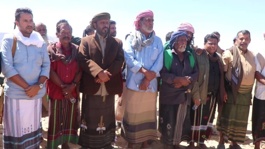 الشيخ بن حبريش يزور وجهاء وأعيان قبائل سيبان ويؤكد على عمق الروابط بين قبائل حضرموت