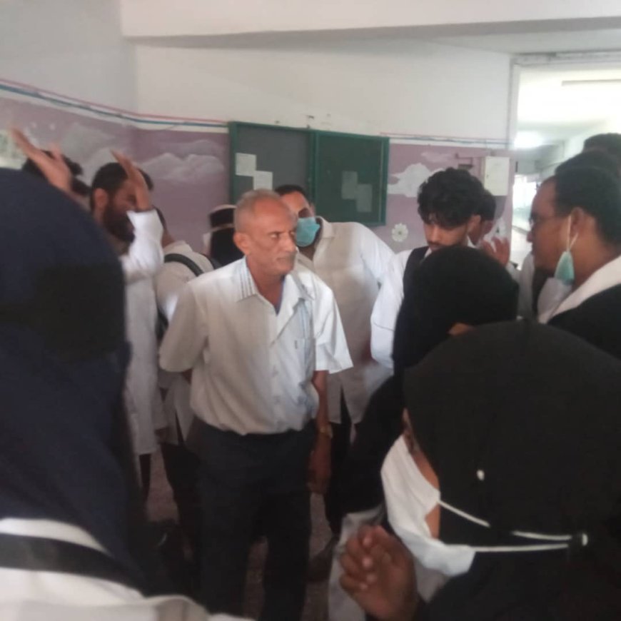 طلاب كلية الطب والعلوم الصحية بجامعة الريادة يزورون مستشفى الأمراض النفسية والعصبية بعدن