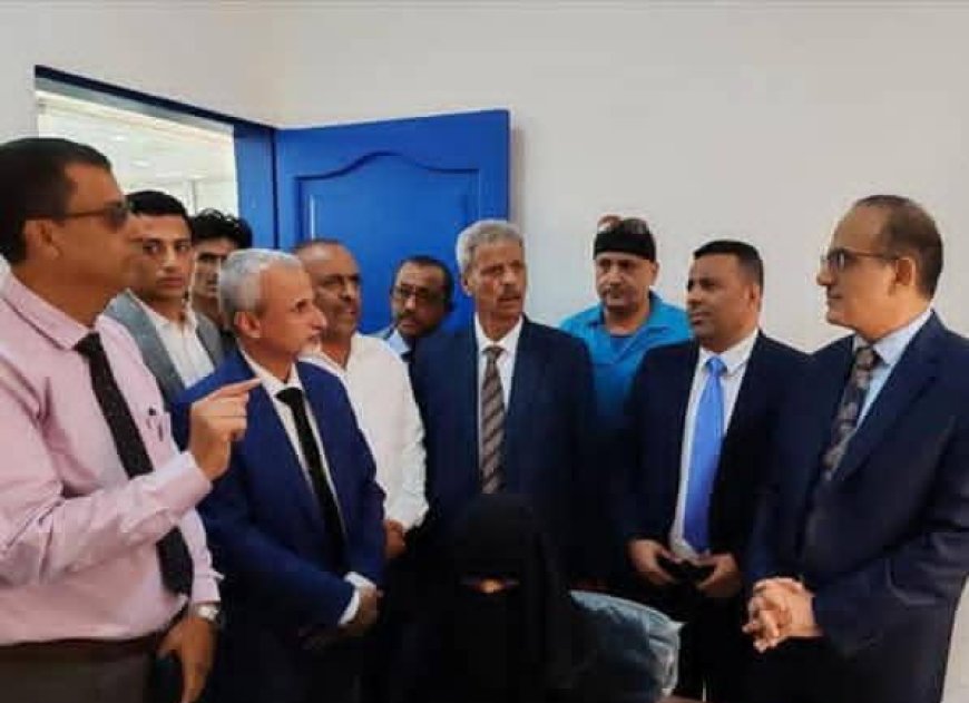 الوزير بحيبح والوكيلان الشبحي والوليدي يتفقدون عددًا من المرافق والمنشآت الصحية بمحافظة لحج ويبحثون تطوير القطاع الصحي بالمحافظة