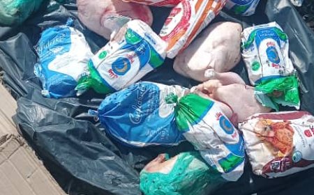 اشغال زنجبار يقوم بضبط وإتلاف كمية من الدجاج المجمد  منتهي الصلاحية