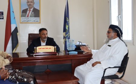 رئيس تنفيذية انتقالي أبين يلتقي مدير عام الأوقاف والإرشاد بالمحافظة