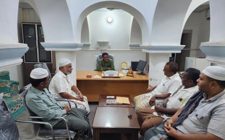 مدير عام مديرية تريم يلتقي أعضاء نادي عشّاق الزربادي ويطّلع على استعدادات اللقاء السنوي العاشر