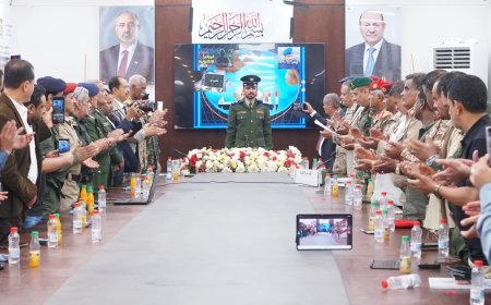 عدن: الباحث العقيد صالح باسمير ينال درجة الماجستير من الأكاديمية العسكرية العليا كلية القيادة والأركان بعدن