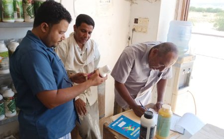 برعاية مدير عام المديرية .. مكتب الزراعة بشبام يدشن حملة رقابية ميدانية لتنظيم تداول المبيدات وتعزيز الأمن الزراعي بالمديرية