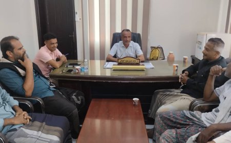 مدير عام بروم ميفع يناقش مع رئيس مياه بروم آلية تطوير المشروع والارتقاء بالخدمة