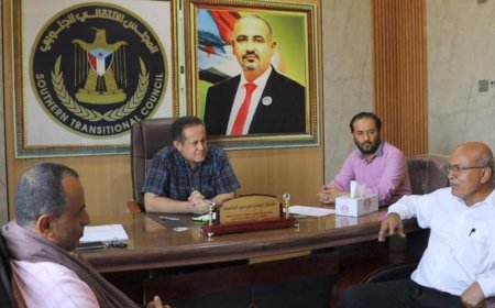 رئيس تنفيذية انتقالي لحج يلتقي بهيئة الفكر والإرشاد الديني بالأمانة العامة