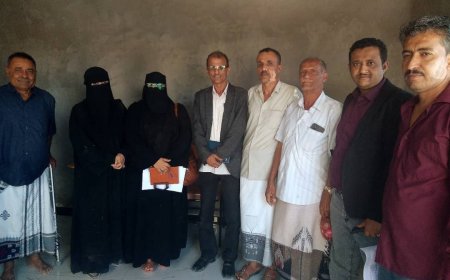 وكيل وزارة الشؤون الاجتماعية يقوم بزيارة ميدانية تفقدية إلى جمعية الأمل (للمعاقين) في حالمين ويطلع على سير العمل فيها