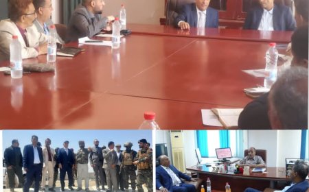 نائب وزير الصناعة والتجارة يزور أبين لبحث تطوير القطاع الصناعي والاستثماري