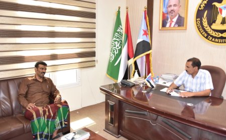 باتيس يلتقي رئيس تنفيذية انتقالي أرياف المكلا