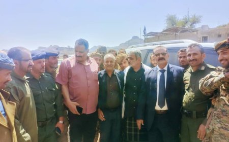 لجنة من وزارة الداخلية تطّلع على الأوضاع الأمنية بمحافظة الضالع