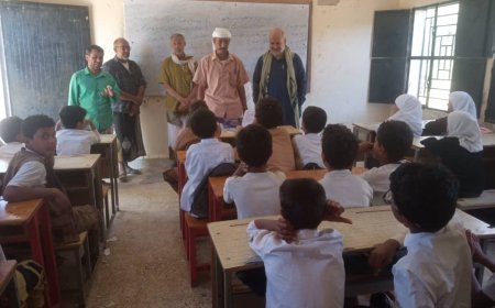 مدير مكتب التربية والتعليم بمودية يواصل زياراته الميدانية لمدارس المديرية
