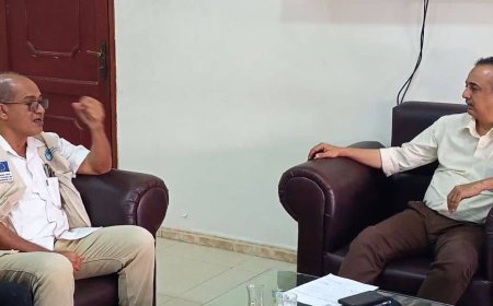نائب مدير صحة عدن يناقش مع منظمة هانديكاب انترناشونال أوجه التعاون المشترك