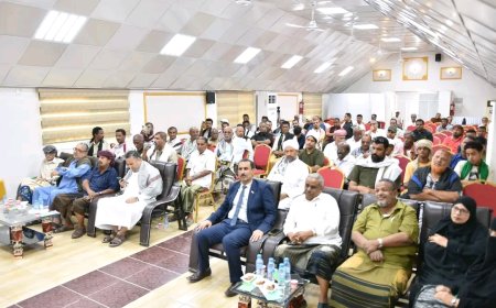 رئيس تنفيذية انتقالي حضرموت يشارك في فعالية تأبين الشيخ المناضل أحمد العساني بالمكلا