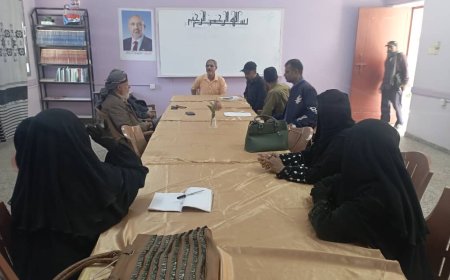 مدير إدارة تربية مديرية الضالع يلتقي بفريق التوجيه التربوي بالمديرية