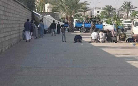 مأرب.. جرحى الجيش ينصبون أول خيمة اعتصام للمطالبة بمستحقاتهم المالية.