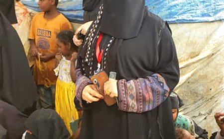 مديرة إدارة التثقيف والإعلام الصحي بلحج تتفقد سير حملة التوعية بالنشاط الإيصالي - الجولة الرابعة في حوطة لحج