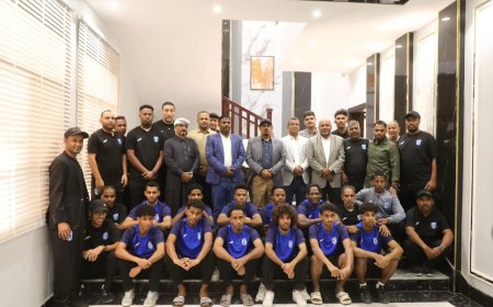 خلال استقباله بعثة نادي تضامن حضرموت.. المحافظ بن ماضي يشيد بروح العزيمة والإصرار التي تحلّى بها اللاعبون والجهازان الفني والإداري للفريق