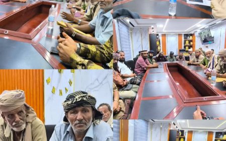 مشائخ العند يلتقون بمدير الأمن ويؤكدون دعمهم للجهود الأمنية في بسط النظام