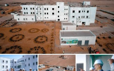 المحافظ لملس يتفقد سير العمل في مشروع مدينة الشيخ محمد بن زايد الطبية ويشيد بوتيرة الإنجاز المتصاعدة