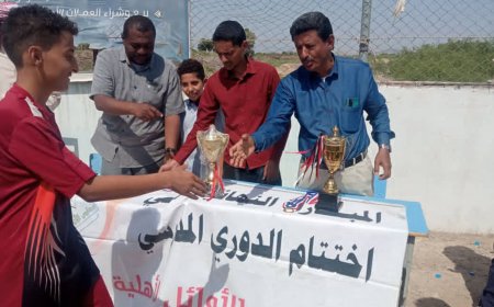 الصف الثامن ج بطلا للدوري المدرسي لمدارس الاوائل الاهلية الحديثة بجعار .