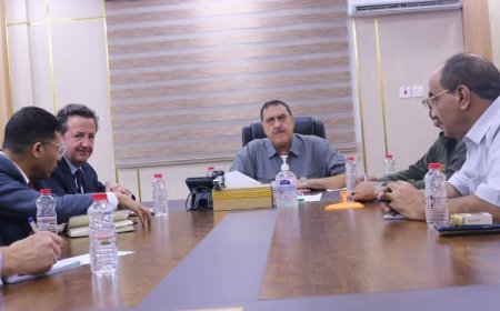 عدن.. اللواء مطهر الشعيبي يستقبل وفداً بريطانياً رفيع المستوى لبحث التعاون الأمني وأوضاع المهاجرين الأفارقة