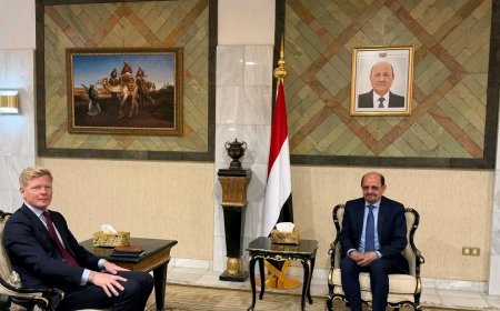 وزير الخارجية يلتقي المبعوث الأممي إلى اليمن