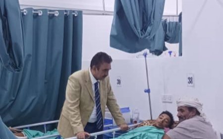 وكيل محافظة أبين يتفقد مستشفى عبود العسكري ويشيد بجهود الخدمات الطبية الجنوبية