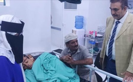 زيارة وكيل أبين لمستشفى عبود العسكري