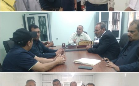 رئيس هيئة مستشفى الرازي أبين يستقبل فريق القيادات الإدارية المكلف من وزير الصحة والسكان