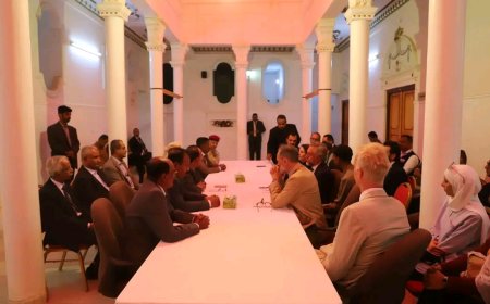 لقاء برئاسة محافظ حضرموت يبحث في سيئون مع وفود الاتحاد الأوروبي وبرنامج الأمم المتحدة الإنمائي واليونيسكو تعزيز التعاون المشترك