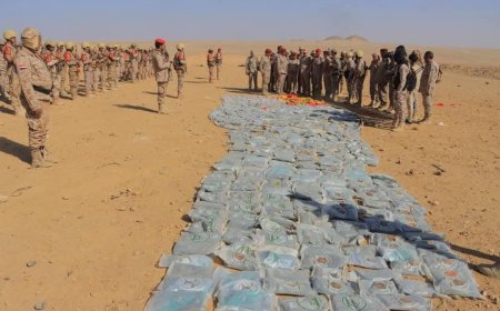 المنطقة العسكرية السادسة تضبط أكثر من طن من الممنوعات ضمن حملة الانتشار الأمني في الجوف