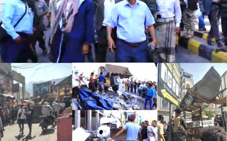 لليوم الثاني.. فرع الأشغال بـ«القاهرة» يواصل إزالة المخالفات في شوارع مدينة تعز