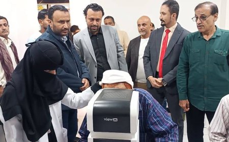 طّريق والمفلحي يدشنان المخيم الطبي المجاني الأول للعيون بمستشفى البرج الاستشاري بالمنصورة