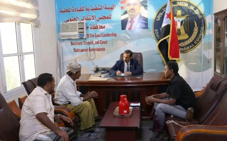 القائم بأعمال رئيس تنفيذية انتقالي حضرموت يؤكد دعمه لمطالب المزارعين