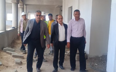 بدر معاون يطلع على سير العمل في مشروع إنشاء ثانوية سمير رواح للبنات بدار سعد 