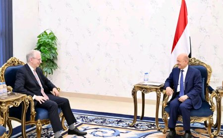 رئيس مجلس القيادة يستقبل سفير جمهورية المانيا الاتحادية