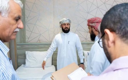 لجنة المساكن بوزارة الأوقاف والإرشاد تجري جولة ميدانية لتفقد أبراج حجاج اليمن بمكة المكرمة