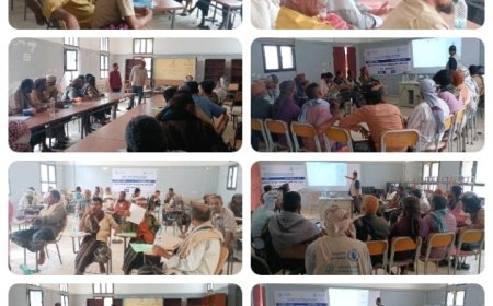 اختتام الدورة التدريبية لأعضاء اللجان المجتمعية بمديرية المضاربة راس العارة