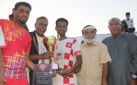 الحسيني بالغيل يتوج بطلاً لبطولة الذكرى الثانية والستين تأسيسه وجاره العاصفة وصيفاً