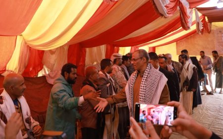 تعز.. وفد المجلس الأعلى للمقاومة الشعبية يزور مخيم اعتصام جرحى تعز و يجدد دعمه لمطالبهم