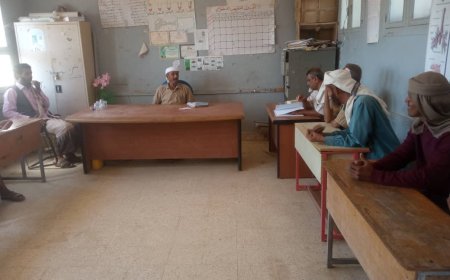 مدير مكتب التربية والتعليم بمودية يواصل زياراته الميدانية لمدارس التعليم الأساسي