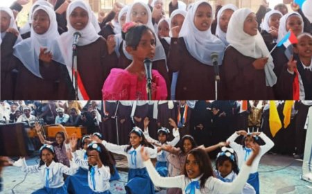 برعاية الرئيس الزُبيدي.. مجمع الفتح للبنات بخنفر يحتفي بالأغنية الوطنية الجنوبية في حفل فني مميز