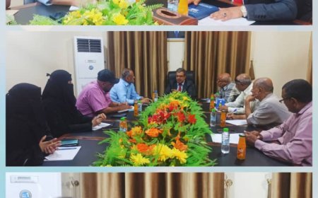 اجتماع يضم رئيس هيئة المواصفات والمقاييس ومدير عام أمن المنطقة الحرة بعدن لمناقشة التنسيق المشترك