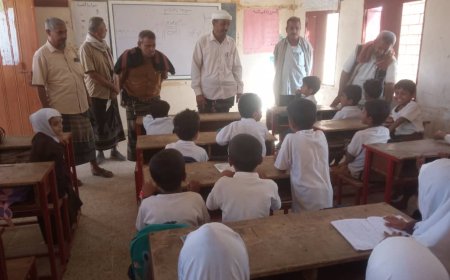مدير تربية مودية يواصل زياراته الميدانية لمدارس التعليم الأساسي