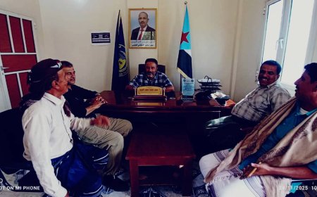 رئيس تنفيذية انتقالي أبين يلتقي عدداً من الشخصيات الاجتماعية من مديرية مودية