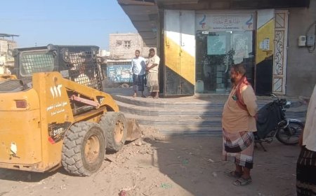 صندوق النظافة والتحسين بلحج يدشن حملة نظافة واسعة في مدينة الحوطة