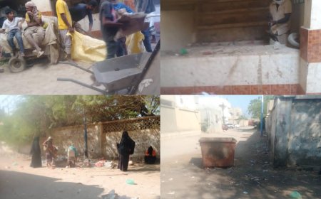 تقرير حول أعمال النظافة بمديرية خنفر – مدينة جعار