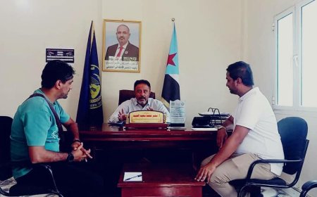 رئيس تنفيذية انتقالي أبين يلتقي مسؤولي الأمن والسلامة بمنظمة المساعدات الشعبية النرويجية (NPA)