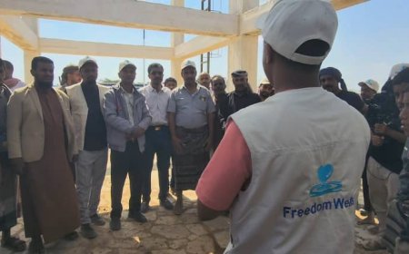 تدشين تشغيل بئر عمودية تعمل بالطاقة الشمسية في زنجبار بأبين