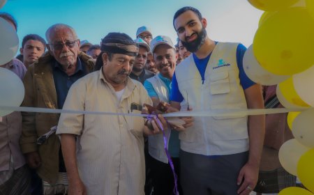 مدير عام لودر يدشّن مشروع الطاقة الشمسية لبئر مهيم بدعم من منظمة جيفينج باك